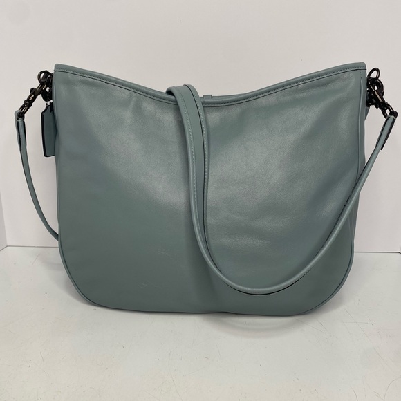 Coach Handbags - 2 Way COACH - SOFT TABBY HOBO Light Blue Sage Pewter Leather Crossbody Bag C6340